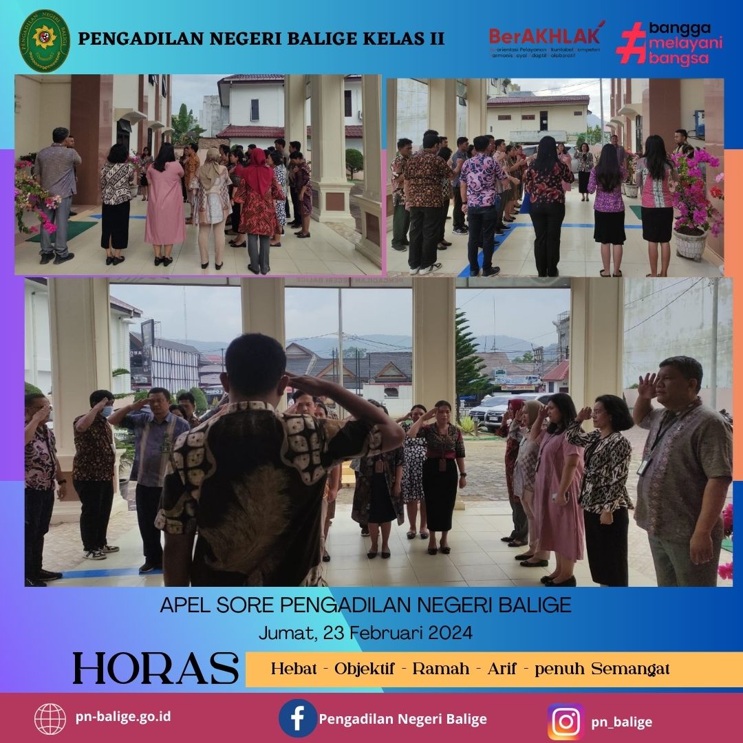 APEL SORE PN BALIGE PADA HARI JUMAT, 23 FEBRUARI 2024